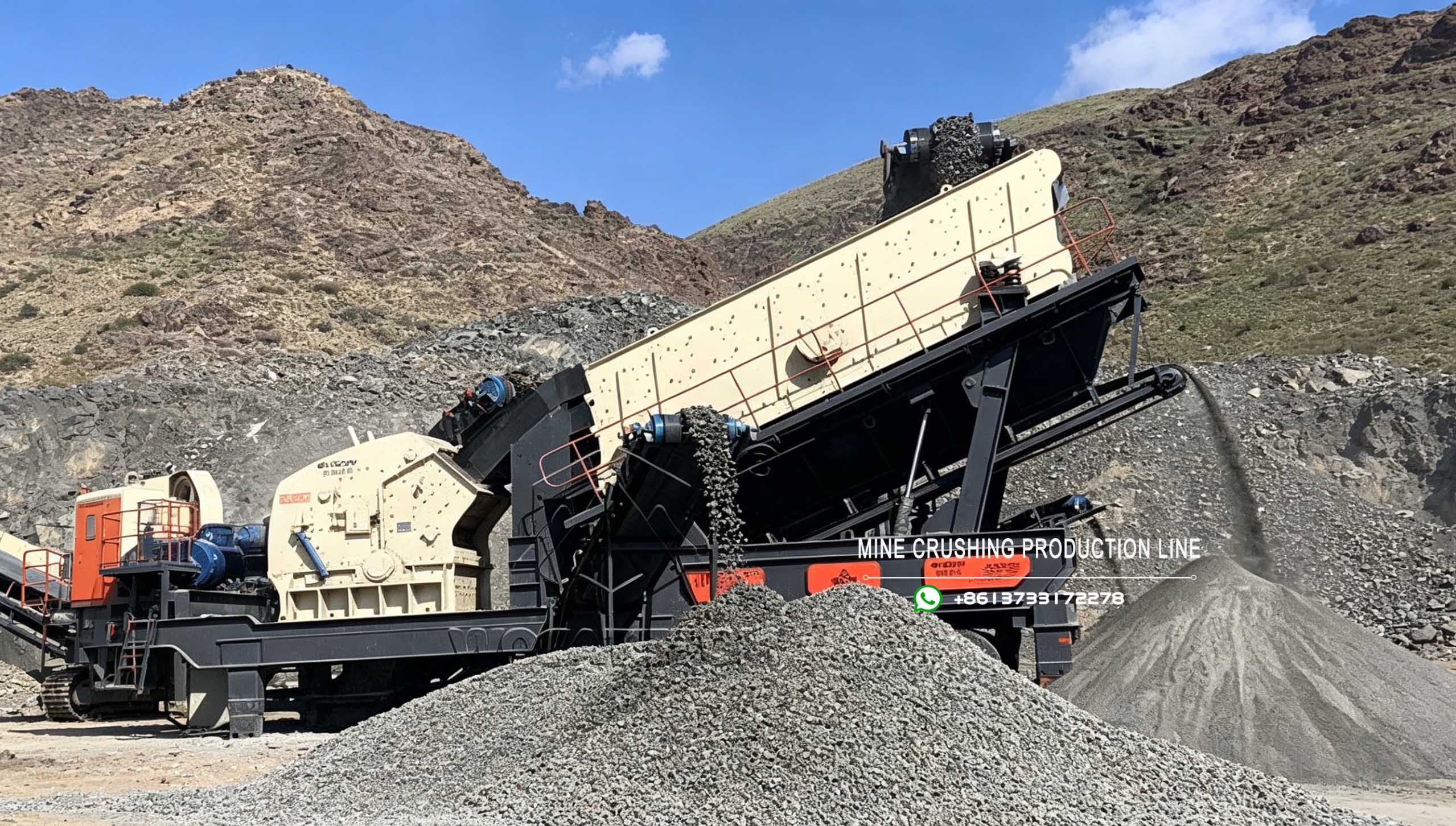 Mobile Impact Crushing Station For Construction Waste